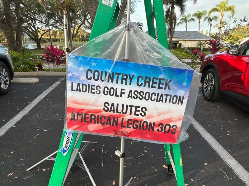 Country Creek Ladies Golf Sign