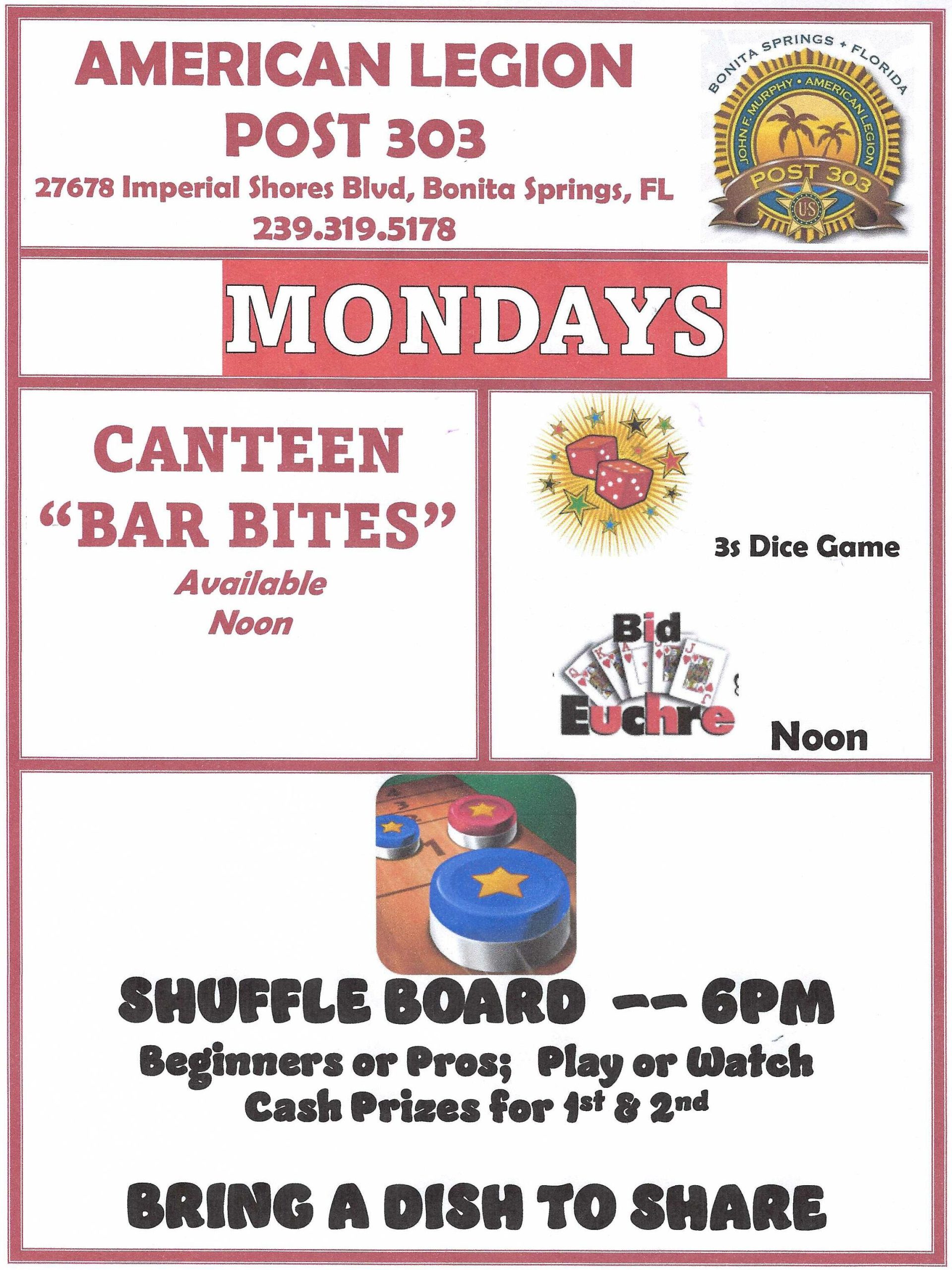 02 MONDAY OFF SEASON, NO Dinner Monday night flyer