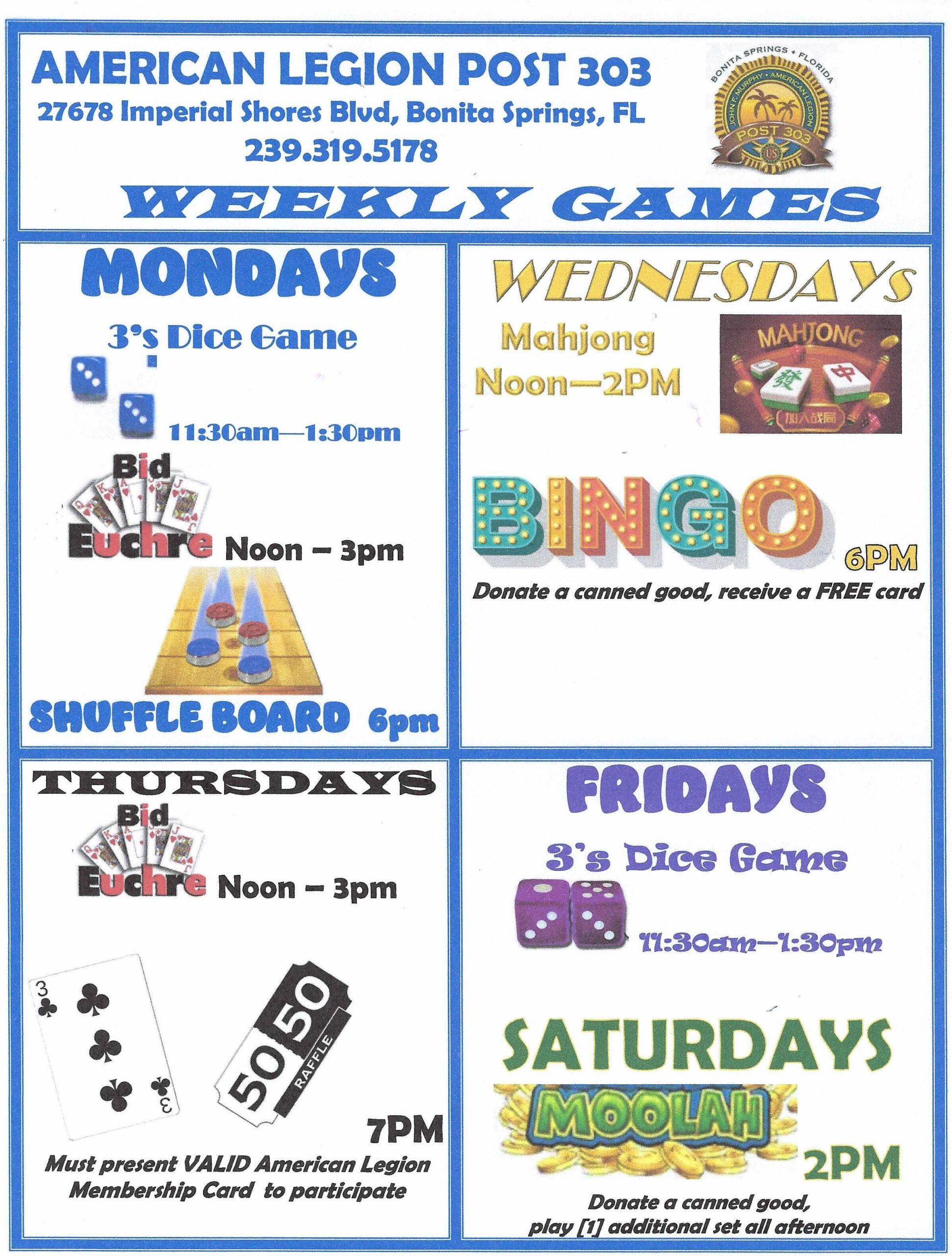 10BCC GAMES R-07.14.2026 Game Time Flyer