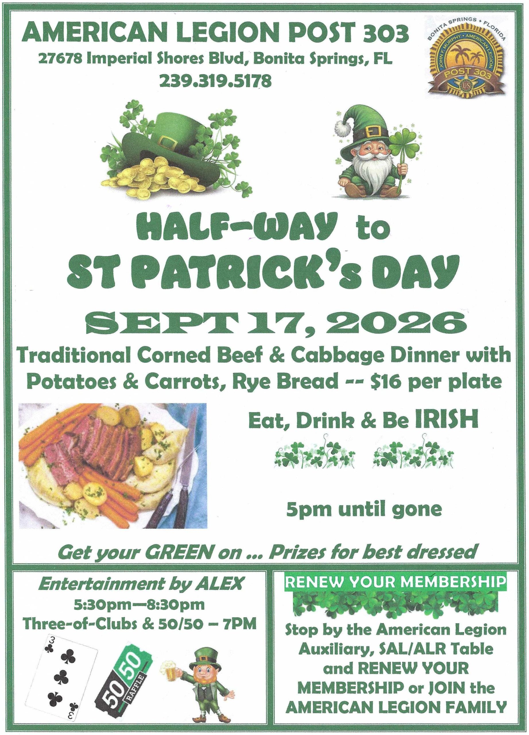 2026, 09.17 Half-Way to St Patrick's Day event flyer